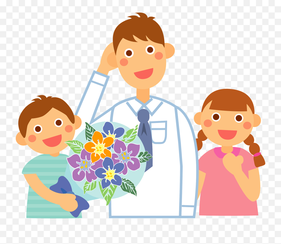 Fatheru0027s Day Gift Bouquet Clipart Free Download Transparent - Happy Emoji,Father's Day Clipart