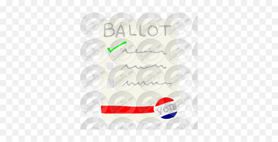 Ballot Stencil For Classroom Therapy Use - Great Ballot Horizontal Emoji,Voting Clipart