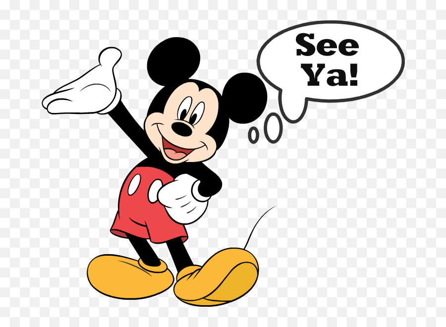 October Clipart Goodbye October - Mickey Mouse Png Emoji,Goodbye Clipart