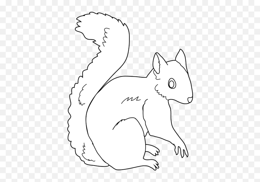 Library Of Black And White Squirrel Clipart Freeuse Stock - Squirrel Acorn Clipart Black And White Emoji,Squirrel Clipart