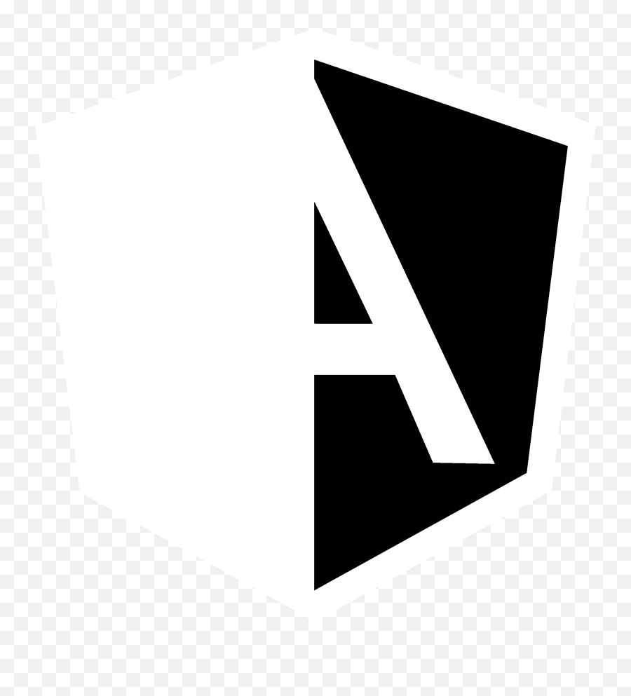 Angular Icon Logo Png Transparent Svg - Angular Black White Logo Emoji,Angular Logo