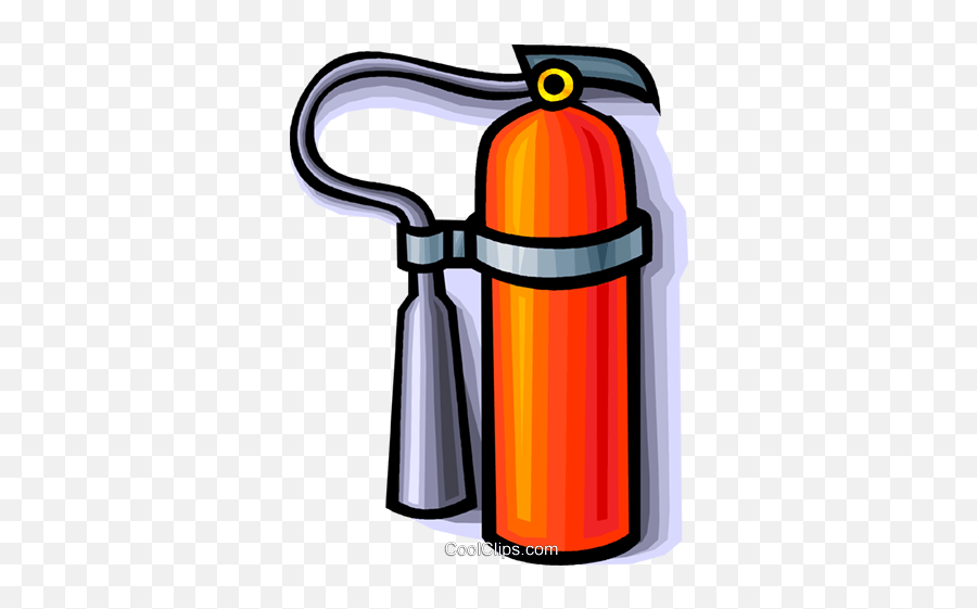 Fire Extinguisher Royalty Free Vector Clip Art Illustration - Feuerlöscher Clipart Emoji,Fire Extinguishers Clipart