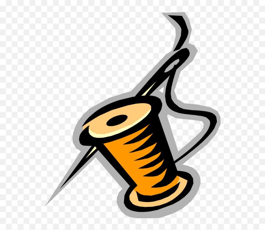 Thread - Needle Vector Png Emoji,Spool Of Thread Clipart