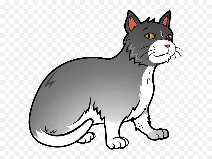 Free Cat Clipart Png Images - Grey Cat Clipart Png Emoji,Free Cat Clipart