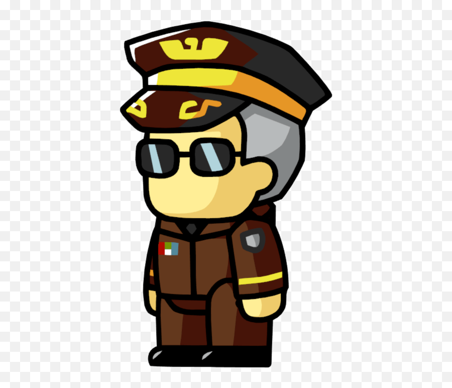 Scribblenauts Army General Transparent Png - Stickpng Army General Png Emoji,Army Png
