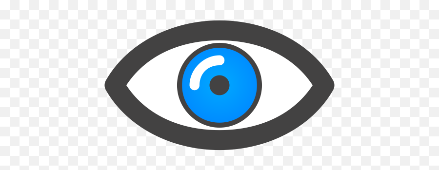 Logo Symbol Graphics Clip Art - Blue Transparent Background Eye Icon Emoji,Eye Logo