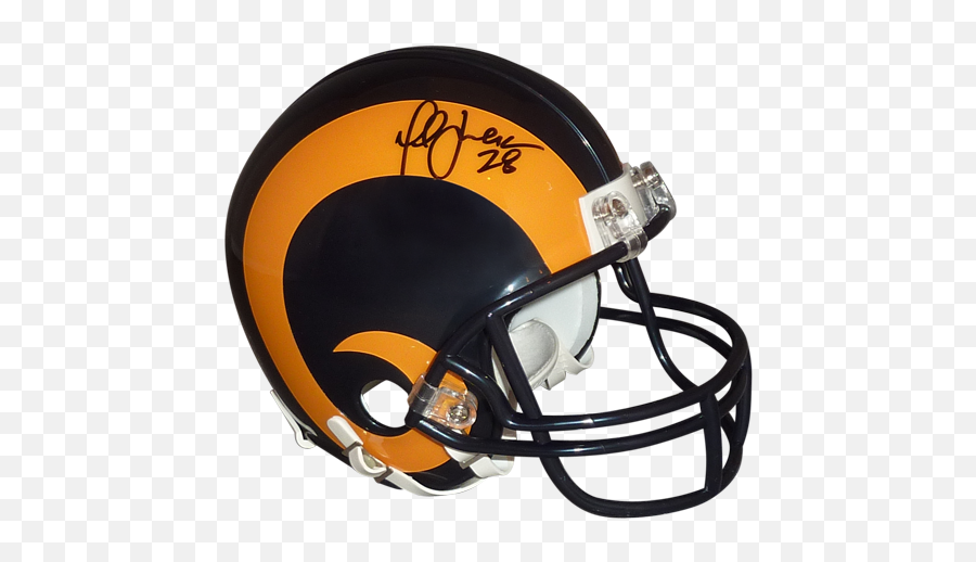 Marshall Faulk Autographed St - Revolution Helmets Emoji,St Louis Rams Logo