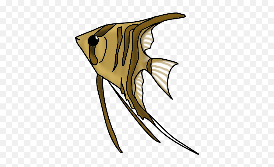 Fish Clip Art - Freshwater Angelfish Emoji,Cat Fish Clipart