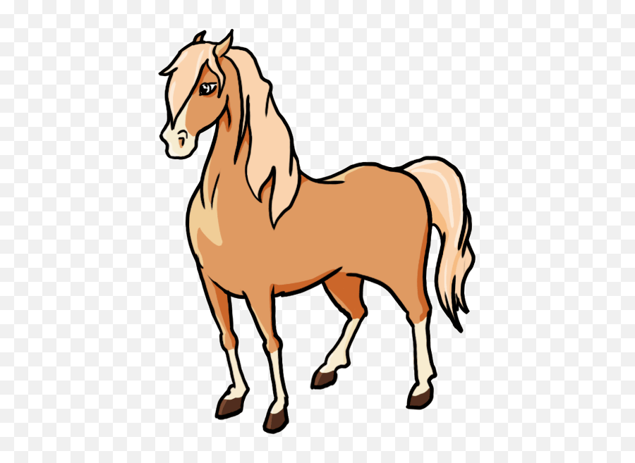 Horse Cartoon Png - Cartoon Horse Drawings Clipart Full Horse Clipart Transparent Background Emoji,Running Horse Clipart