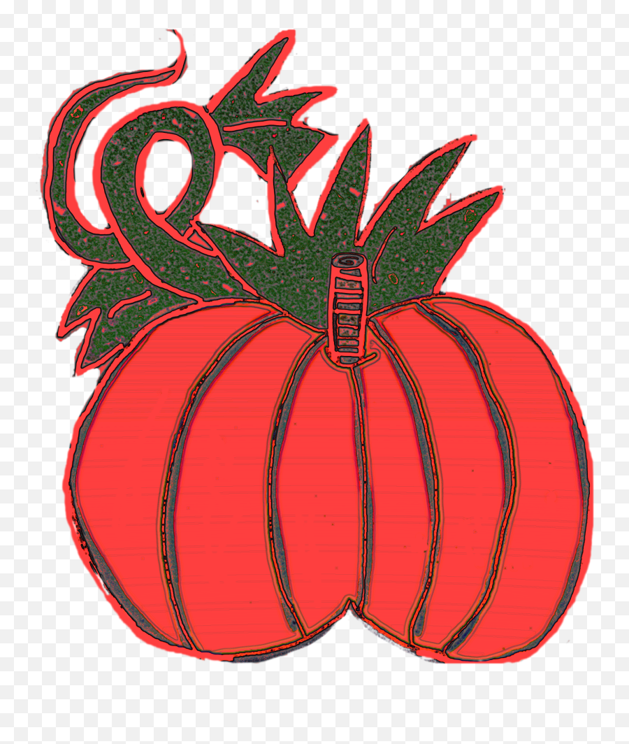 Chubby Pumpkins With Vine To Left And - Fresh Emoji,Pumpkin Vine Clipart