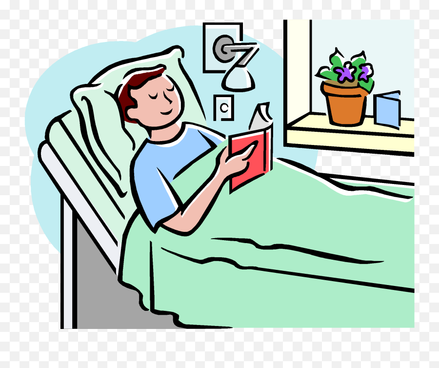 Hospital Bed Clip Art Transparent Png Emoji,Sick Person Clipart
