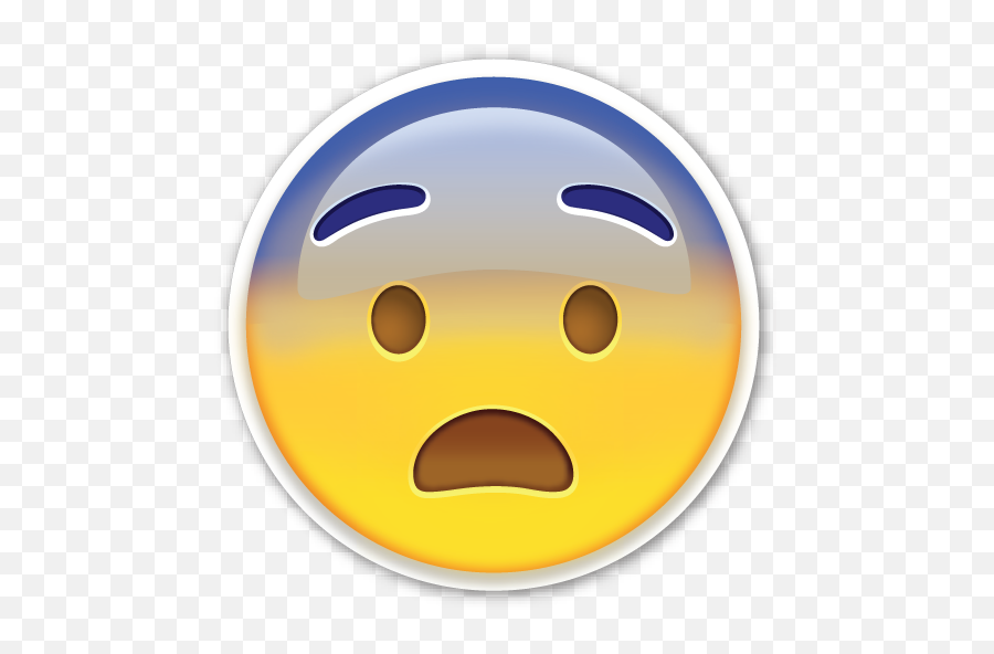 Download Fearful Emoji Png Hq Png Image - Imagenes De Emojis Preocupado,Emoji Png
