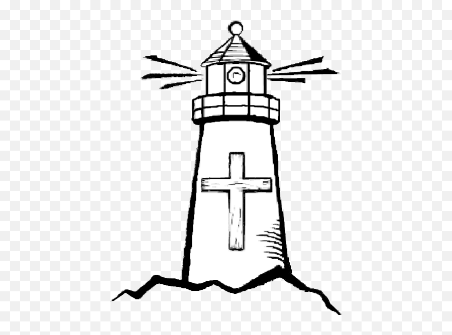 Lighthouse Baptist Church Of The Valley - Drawing 800x600 Emoji,Black And White Lighthouse Clipart