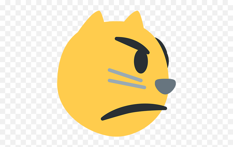 Pouting Cat Face Id 10556 Emojicouk,Cat Emoji Transparent