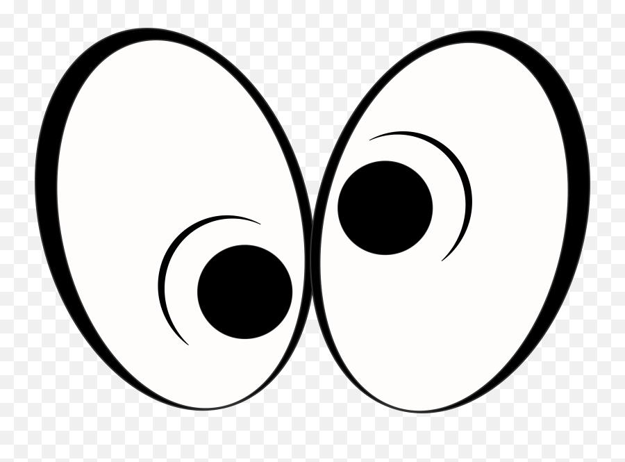 Funny Cartoon Eyes Clipart - Funny Cartoon Eyes Transparent Emoji,Eyes Clipart