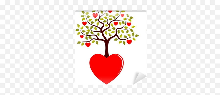 Heart Tree Growing From Heart Wallpaper U2022 Pixers - We Live To Change Emoji,Heart Tree Clipart