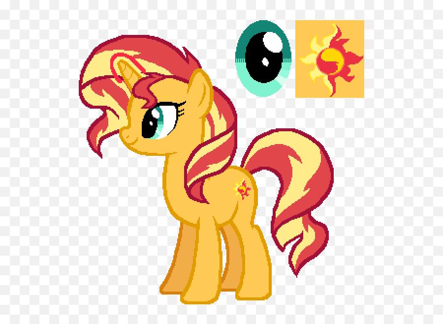 Sunset Shimmer - Friendship Is Magic Color Guide Mlp Emoji,My Little Pony Friendship Is Magic Logo Vector