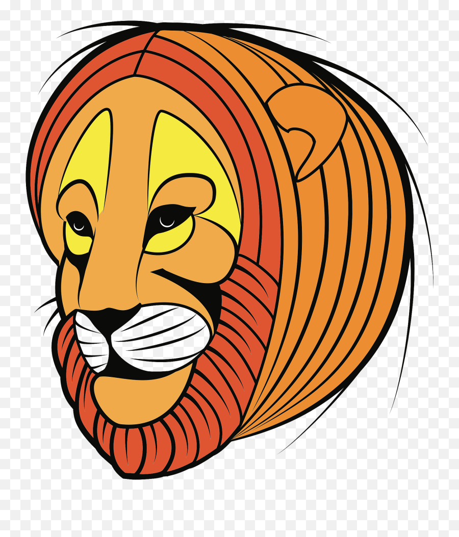 Royalty Free Lion Head Silhouette - Happy Emoji,Lion Head Clipart