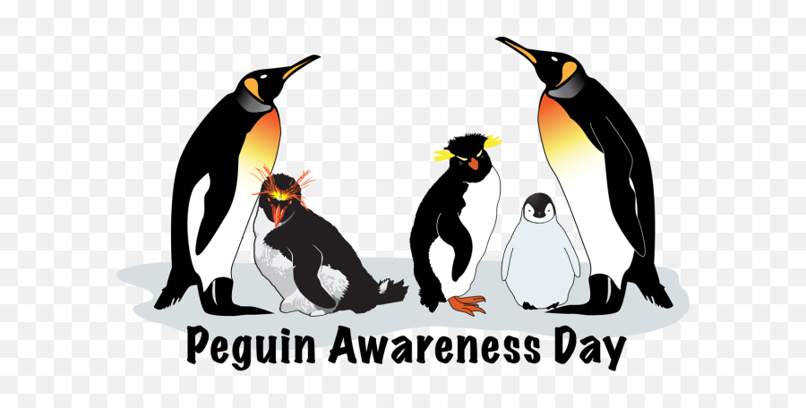 Clip Art - Clip Art Of Penguin Awareness Day Emoji,Celebrate Clipart