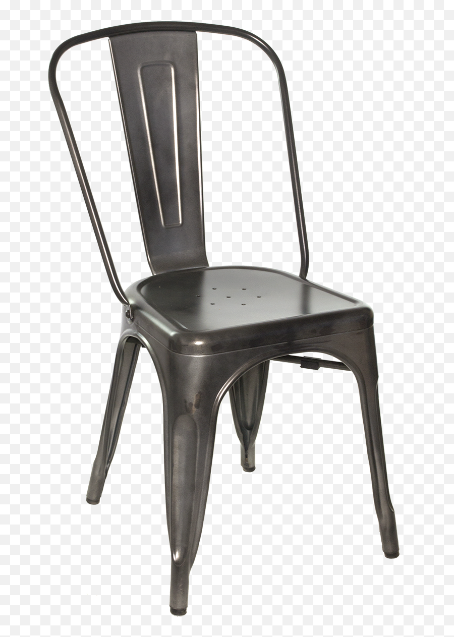 Metal Galvanized Side Chair Millennium Seating - Copper Chairs Emoji,Chair Transparent Background