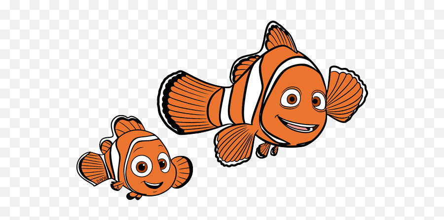 Free Nemo Marlin Cliparts Download - Cartoon Nemo And Marlin Emoji,Nemo Clipart