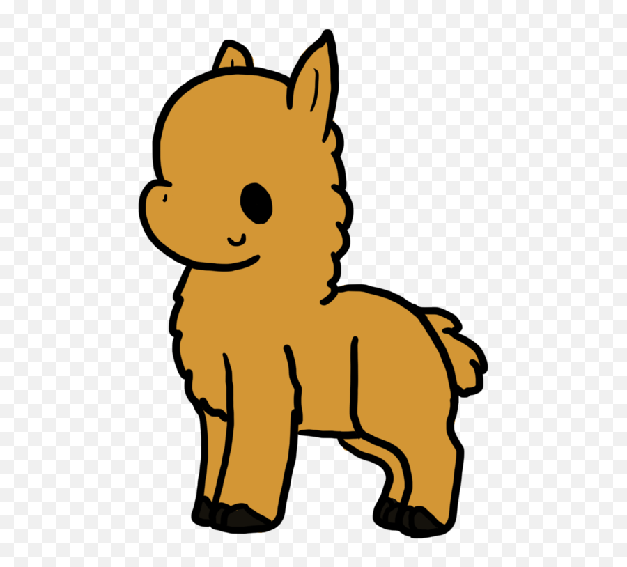 Llama Clipart Happy - Transparent Background Llama Cartoon Png Emoji,Llama Clipart