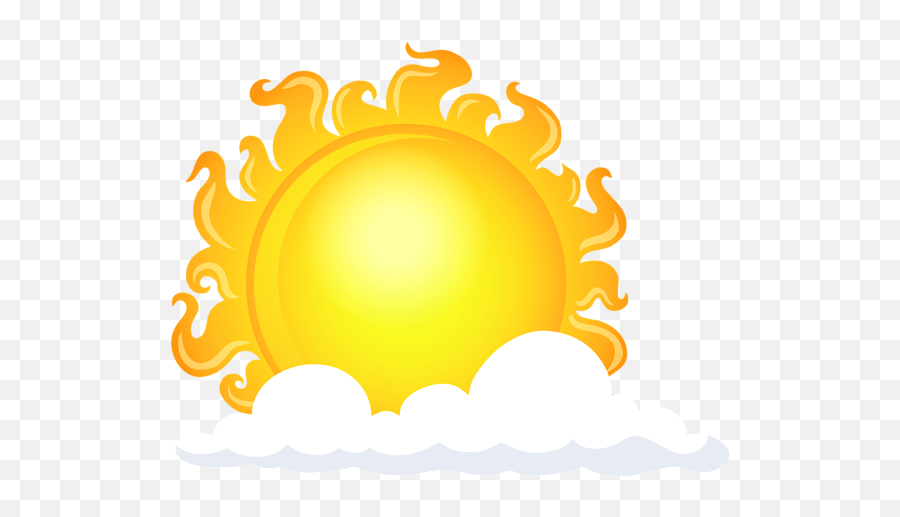 Sun With Cloud Transparent Picture Clip Art Free Clip Art - Transparent Sun And Cloud Clip Art Emoji,Bedtime Clipart