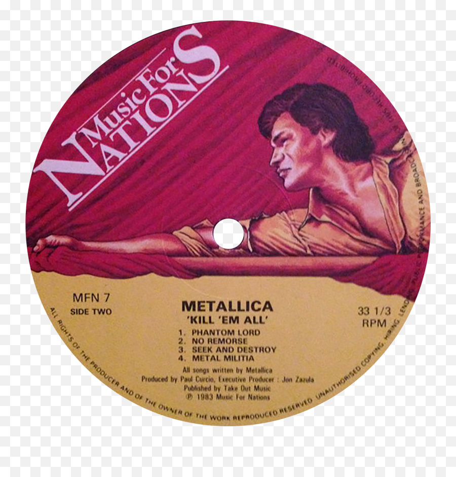 Metallica Em Mfn 7 1983 - Music For Nations Record Labels Emoji,Metallica Logo Generator