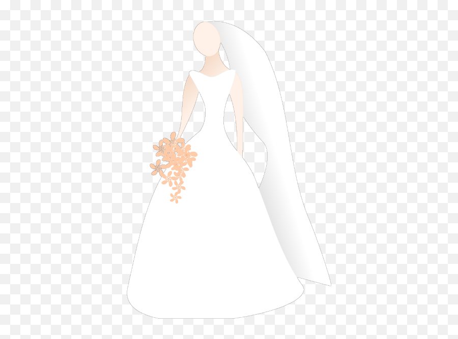 Wedding Invitation Wedding Dress Save The Date Clip Art - Wedding Dress Cartoon Png Emoji,Save The Date Clipart