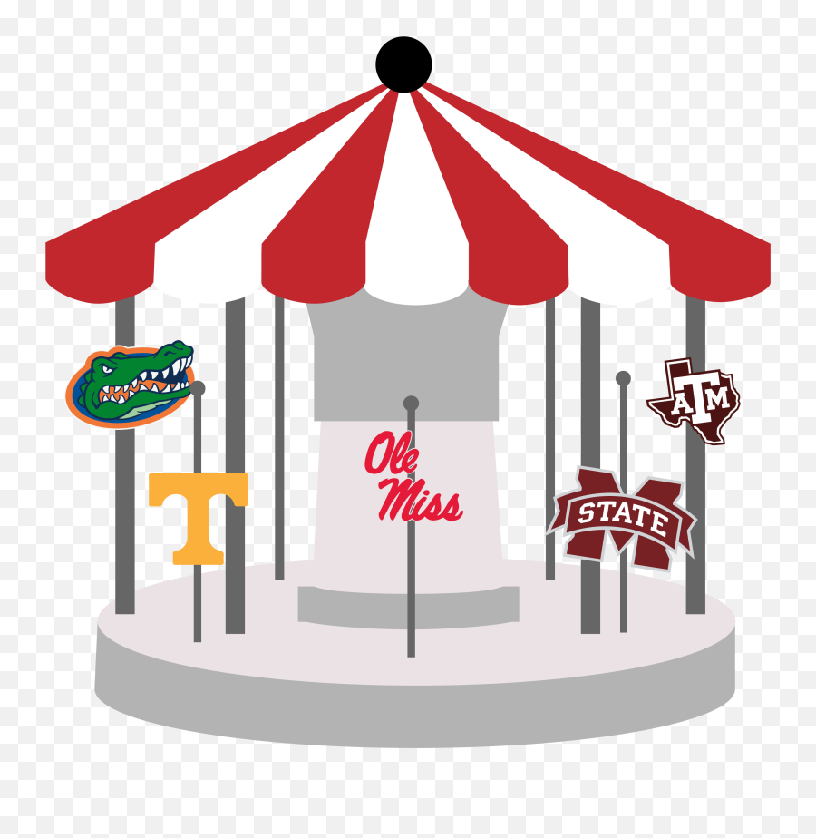 Carousel Clipart Pole - Mississippi State Emoji,Carousel Clipart