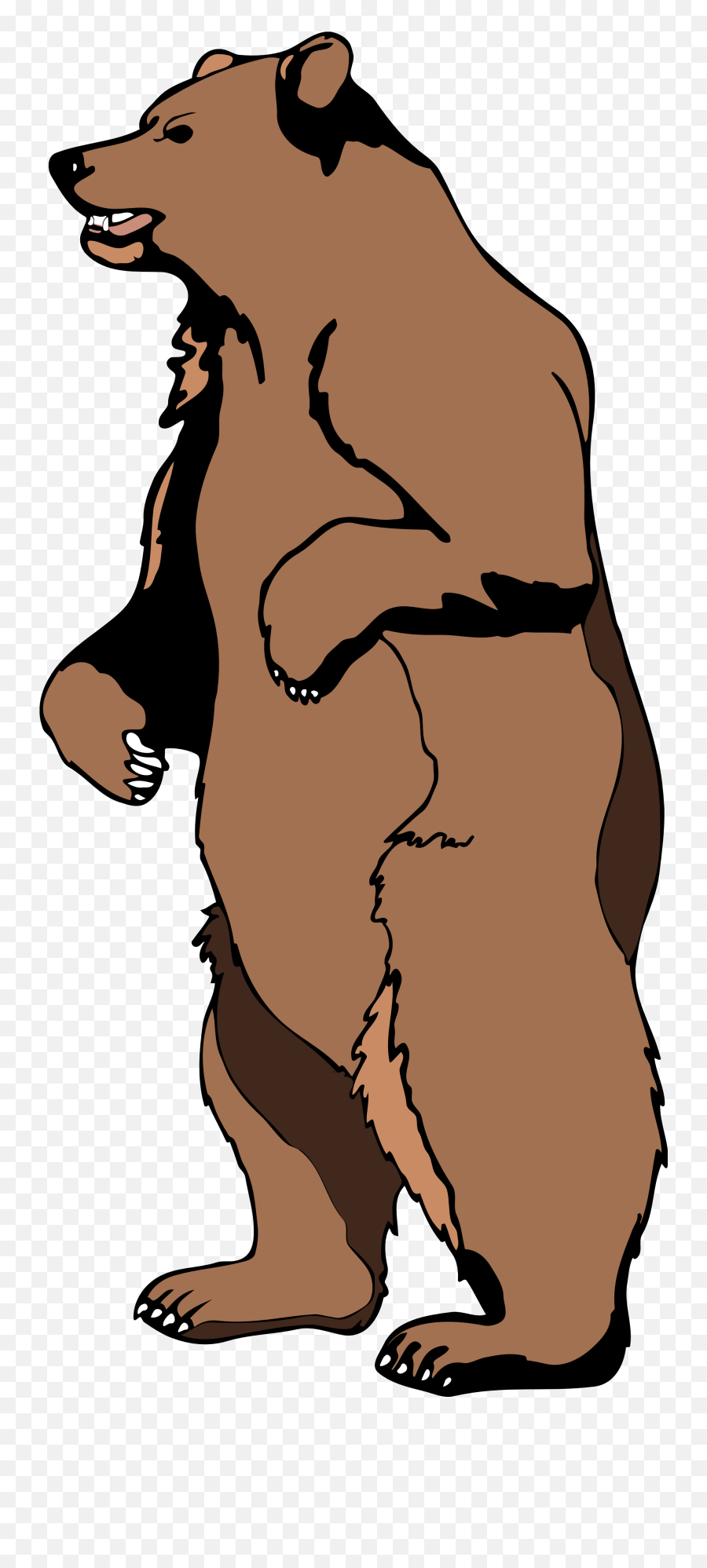 Free Bear Clip Art Pictures - Clipartix Grizzly Bear Standing Clipart Emoji,Polar Bear Clipart