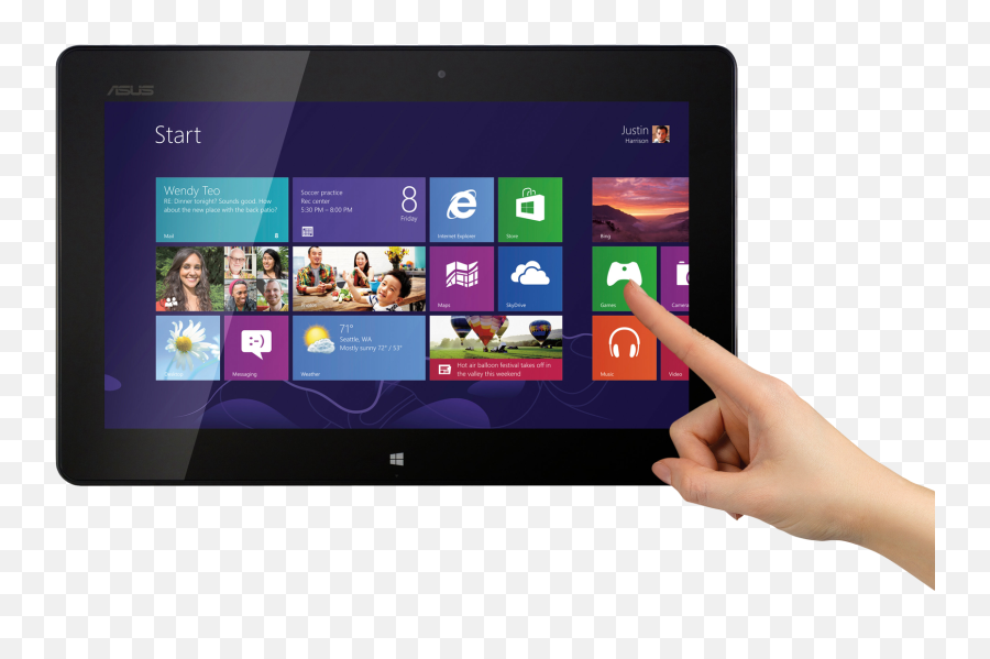 Download Finger Touch Tablet Png Image For Free - Tablet Png Emoji,Computer Screen Png