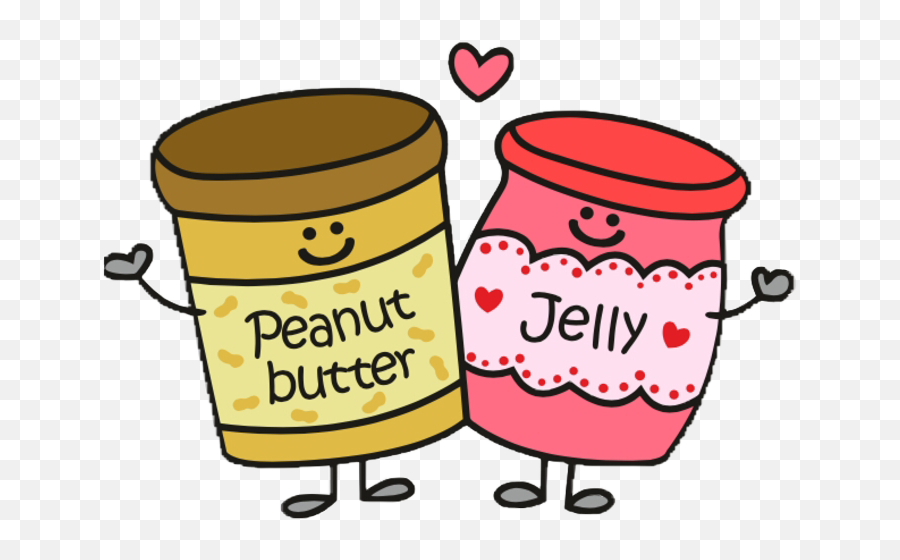 Cute Peanut Butter And Jelly Clipart - Cartoon Cute Peanut Butter And Jelly Emoji,Peanut Butter Clipart