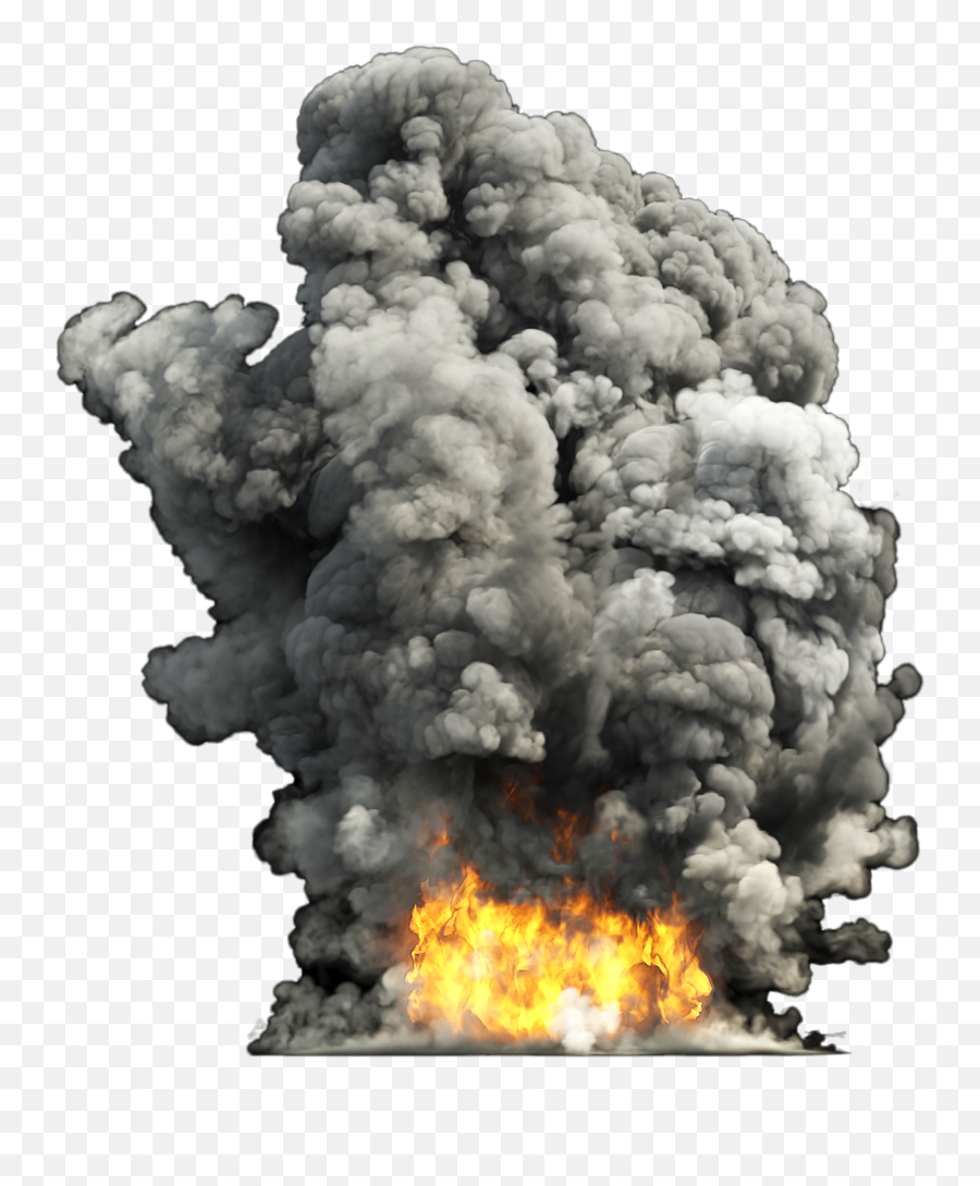 Explosion With Thick Smoke Background - Airbrush Stencil Explosion Png Emoji,Smoke Background Png