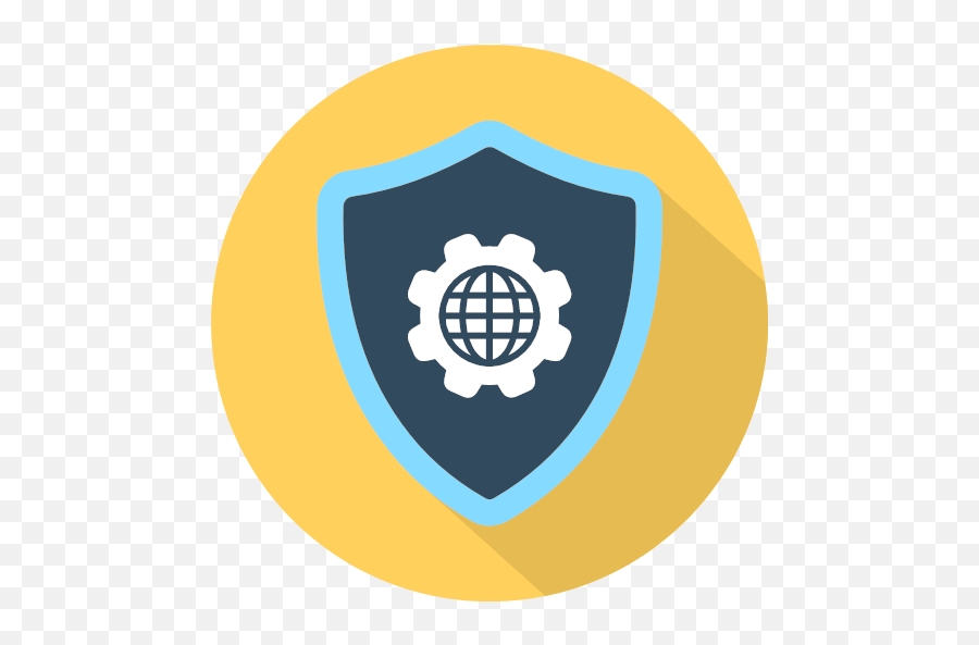 Earth Security Settings Shield Icon - Website Design Emoji,Settings Logo
