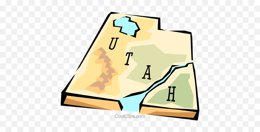 Utah State Map Royalty Free Vector Clip Emoji,State Clipart