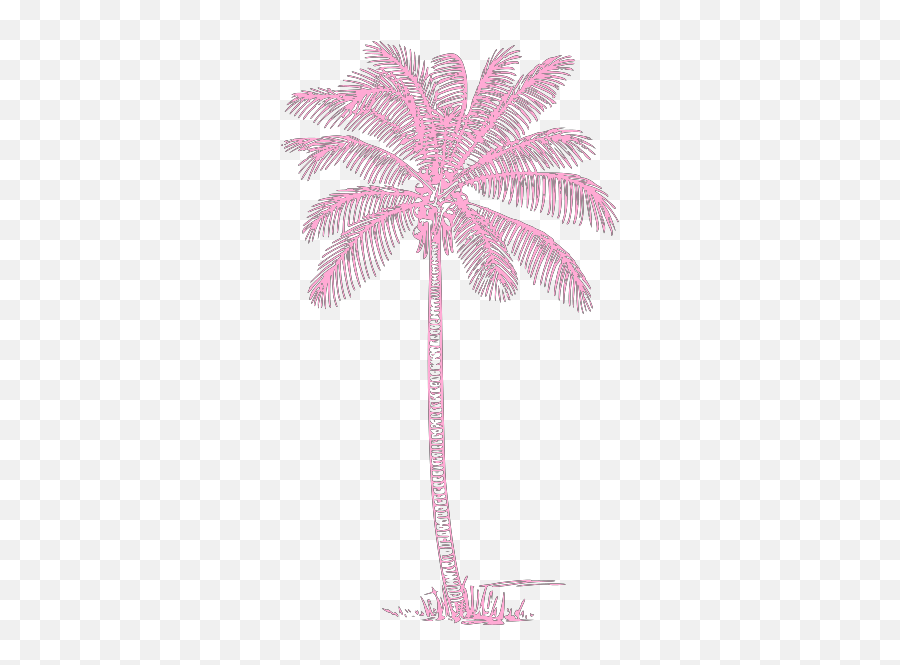 Light Pink Palm Tree Svg Vector Light Pink Palm Tree Clip Emoji,Cartoon Palm Tree Png