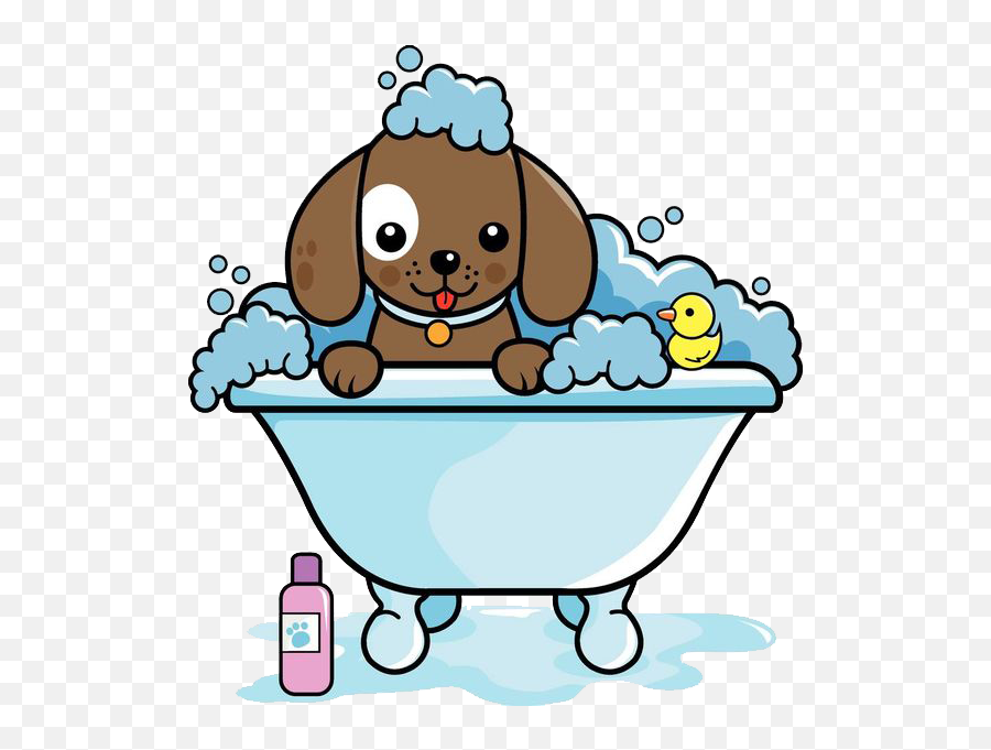 Dog And Cat Bath Clipart Clip Stock Dog Emoji,Dog Grooming Clipart