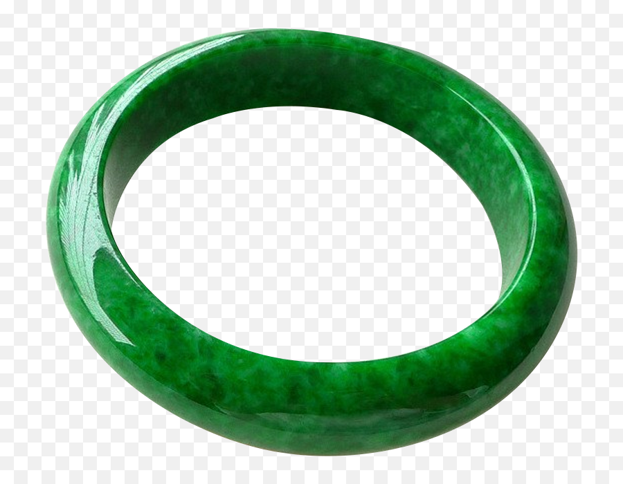 100 Myanmar Real Green Jade Bangles Hand - Carved Flower Jade Emoji,Bracelet Clipart