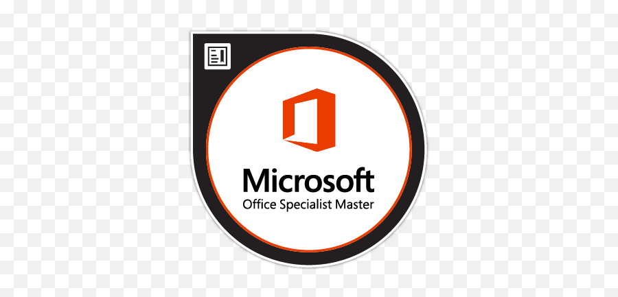 Microsoft Office Specialist Certification For Office 2016 Emoji,Microsoft Office Logo Png