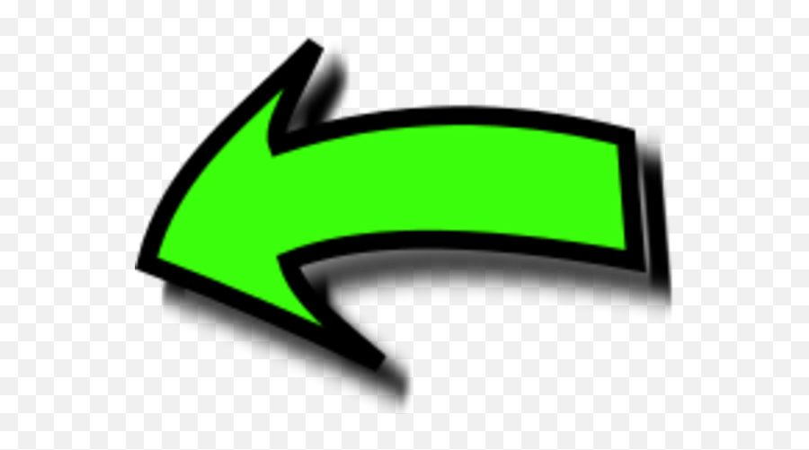 Left Pointing Arrow Clip Art - Left Pointing Arrow Png Emoji,Cartoon Arrow Png