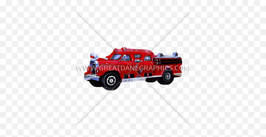 Vintage Fire Truck Large - Art 385x385 Png Clipart Download Automotive Paint Emoji,Fire Truck Clipart