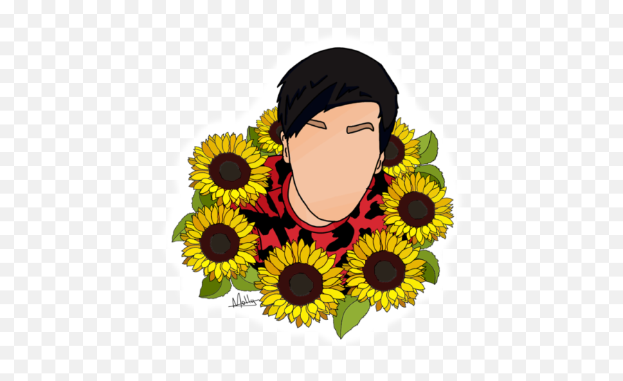 Transparent Sunflower - Aesthetic Sunflower Drawings Step By Step Emoji,Sunflower Png