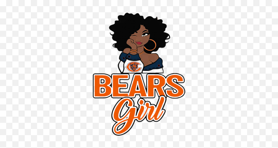 Women Chicago Bears Girl Shirt - Girl Steeler Shirt Emoji,Chicago Bears Logo
