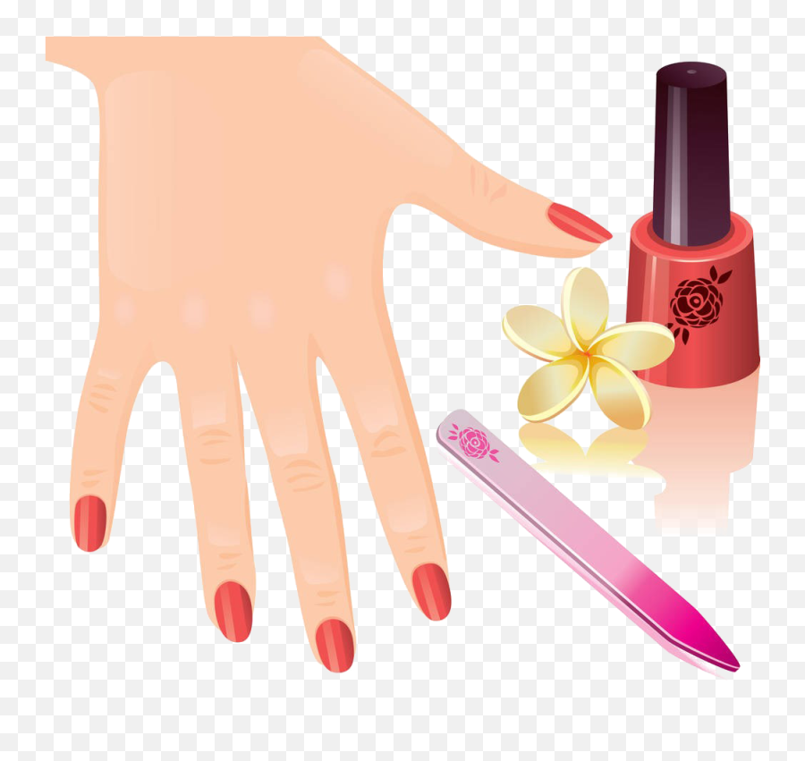 Nail Clipart Pedicure Nail Pedicure - Manicure Pedicure Clipart Png Emoji,Nail Clipart
