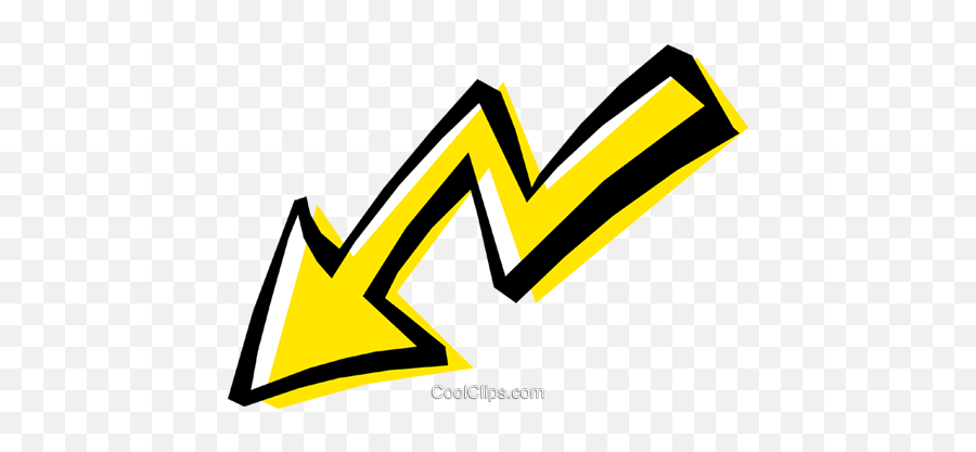 Cool Arrow Royalty Free Vector Clip Art Illustration - Cool Arrows Png Emoji,Cool Png