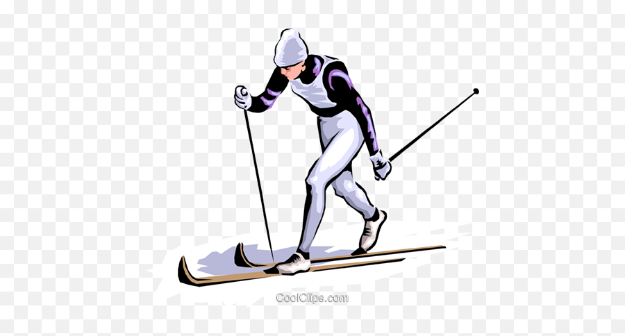 Cross - Country Skier Royalty Free Vector Clip Art Cross Country Skiing Emoji,Cross Country Clipart