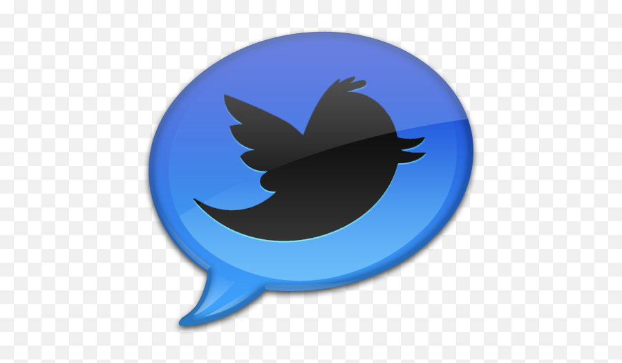 Blue Tweet 2 Icon - Twitter Bubble Icons Softiconscom Icon Purple Twitter Logo Emoji,Twitter Symbol Png