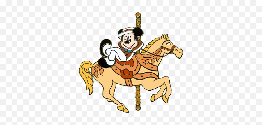 Carousel Clipart Disney - Mickey Mouse Horse Pin Emoji,Carousel Clipart