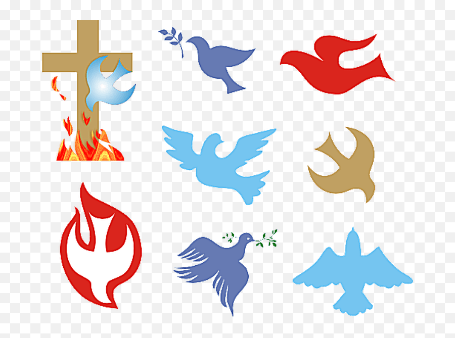 Spiritual Fire Cliparts Png Images - Holy Spirit Symbol Clipart Emoji,Pentecost Clipart